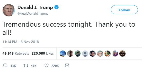 Trump tweet (11.7.2018)